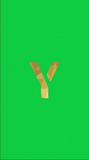 Gold Letters M to Z Green Screen | Alphabet FX Part 2