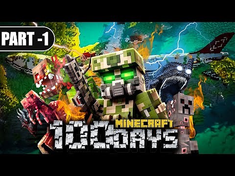 I Spent 100 Days in a Plane Crash in Minecraft part-1