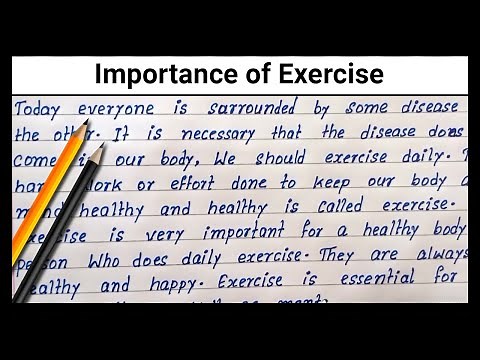 Write essay on Importance of Exercise | Importance of Exercise paragraph | Easy Paragraph writing