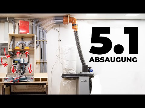 5.1 Absaugpunkte an der Kappsäge - ENDLICH saubere Luft!