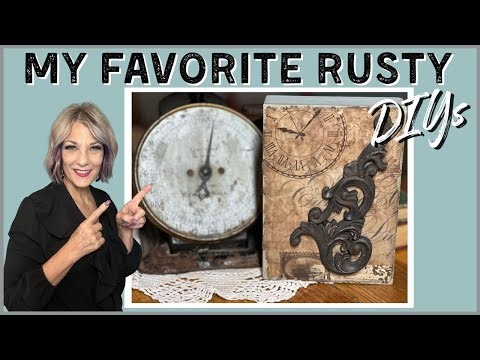 Rustic Wood Home Decor/How To Create Rusty Crusty DIY/Vintage inspired crafts