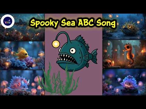 Spooky Sea ABC Song 28TH225🎃 | Learn Alphabet A to Z with Sea Creatures | #abcdsong