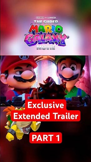 PART 1 - EXTENDED TRAILER Super Mario Galaxy Movie #mario #videogame #viral #movie