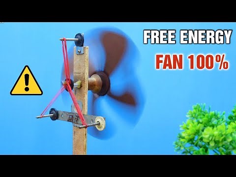 Self Running Free Energy Fan Device 100%. How to make free energy fan at home