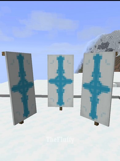 Epic White Cross Banner Design in Minecraft