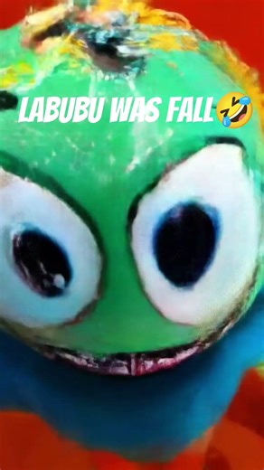 labubu fall in fish pool