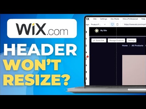 How To Wix Header Won't Resize