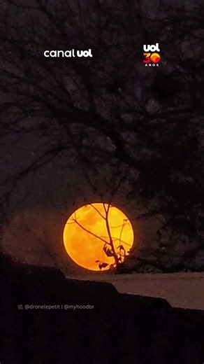 Espetáculo no céu! Pôr do sol e Lua “gigante” impressionam em São Carlos (SP)