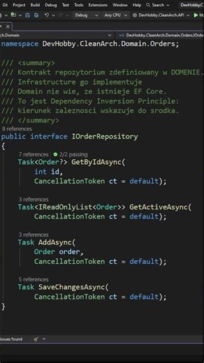 One rule to organize your entire architecture: dependencies inward ✅ #dotnet