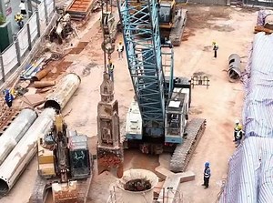 #桩基，全回转钻机成孔施工！,全回转钻机施工- 抖音