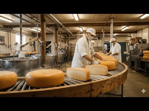 Inside a Modern Cheese Factory The Full Journey from Milk to Gouda