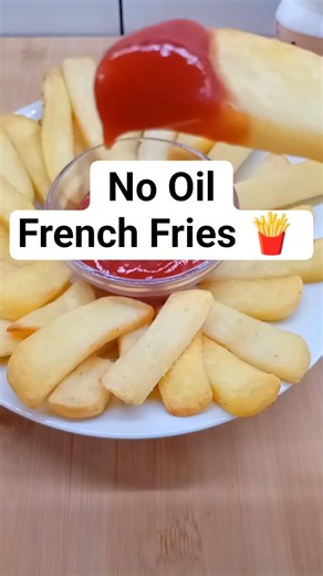 10 min Microwave French Fries 🍟 with no oil #shortsfeed #food #recipe #viral #easyrecipe