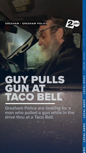 73K views · 463 reactions | Gresham Police release video of a man pulling a gun on a couple and child while in line at a Taco Bell Drive-Thru on Halloween. If you can identify the man, you are asked to contact Gresham PD. | KATU News | Facebook