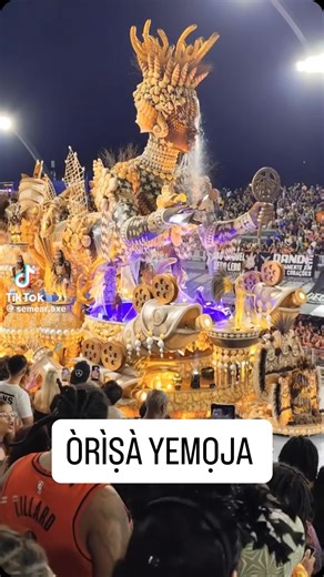 Òrìṣà Yemọja and other Yorùbá òrìṣà honoured at Brazilian Carnival in São Paulo. When will we have such a magnificent display for our Òrìṣà in Nigeria? Float by @mocidadealegre #saopaulo #ᴄᴀʀɴᴀᴠᴀʟ2026 #orixa #orisa #yorubaculture | Yoruba Chic Blog