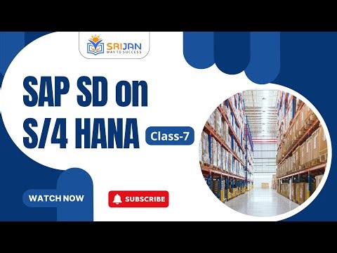 SAP SD on S/4 HANA | Class-7 | Complete Video