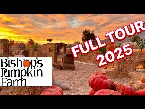 BISHOP'S Pumpkin Farm FULL TOUR 2025! Rides, Animals, Corn Maze and Best Fall Attractions!