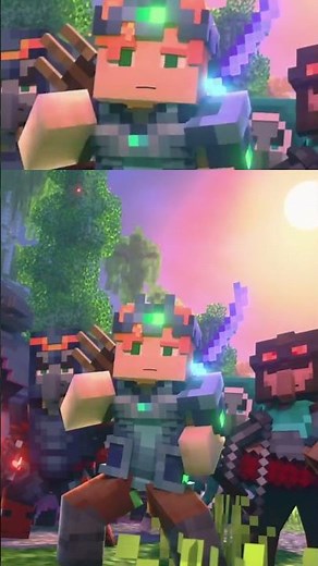 Minecraft Structure with Glowing Purple Details: A Must-See! #shorts