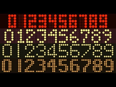 Different Sizes of Dot Matrix Displays (3x5 - 12x21)