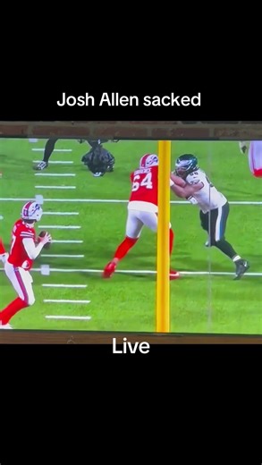 Philadelphia Eagles vs Buffalo Bills Josh Allen sacked live | Josh Allen