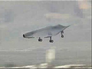 X-47 Unmanned Pegasus Stealth Aircraft Test Flight