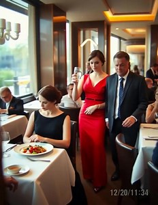 I was dining quietly when my ex-husband and his new wife walked in—and the air in Le Ciel seemed to shift. She smirked just as a splash of icy water drenched my blouse. I didn’t flinch. I didn’t speak. Instead, I typed a short message to the chef. Minutes later, he emerged with words that froze the entire room. Le Ciel, “The Sky,” was more than a restaurant—it was the crown jewel of my growing empire. That evening, I sat alone at a discreet corner table, not as the owner, but as an ordinary gues