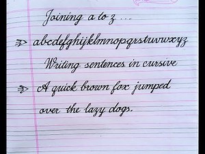 cursive writing for beginners|cursive writing sentence | cursive handwriting practice for beginners