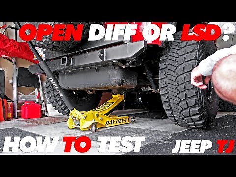 Open Diff or LSD How to Check | Jeep TJ