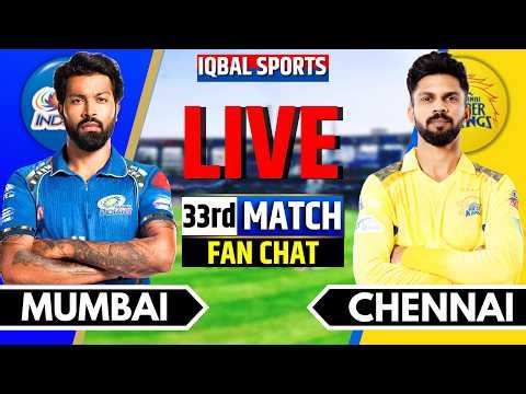 🔴Mumbai vs Chennai Live Match, IPL 2026 Fan Chat | MI vs CSK Live | Live Cricket Match Today
