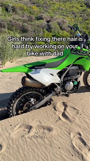 Working on Dirt Bikes with Dad: A Relatable Struggle