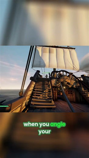 🏴‍☠️ Ship Tilting Tricks and Sails | Sea of Thieves #shorts