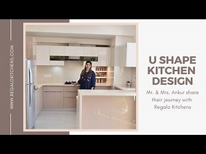 Bespoke U - Shaped Modular Kitchen Designed by Regalo Kitchens