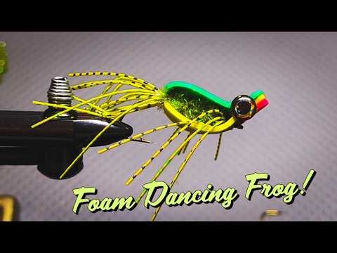 How to Tie the Foam Dancing Frog- Deadly Topwater Bass Fly!