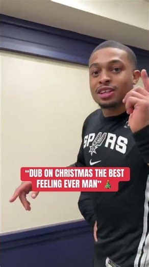 Spurs celebrate after a big #NBAXmas win ‼️🎄🤩