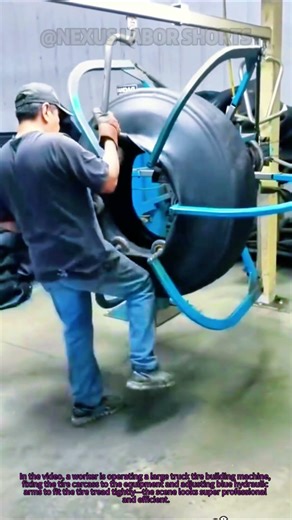 Truck Tire Production Hack! Watch This Machine Shape Giant Tires Smoothly