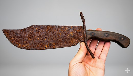 168K views · 2K reactions | Old Rusty Knife Restoration #old #rusty #knife #restoration | Drorah | Facebook