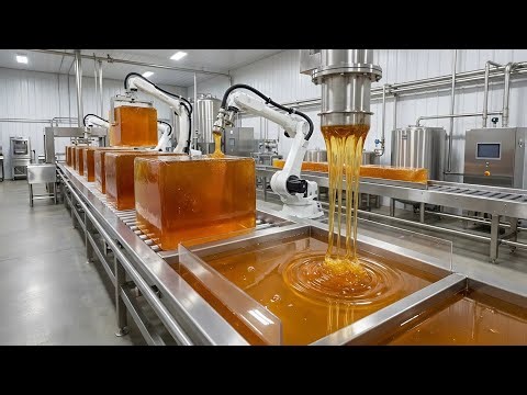 From Hive to Bottle: Inside Modern Honey Processing Factory (Full Harvest & Production Line)