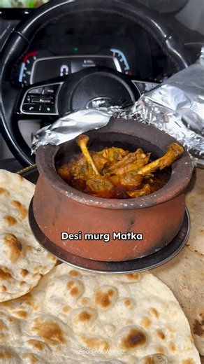 FoodieOnWheelz | Syed Riyaz on Instagram: "Matka Desi Murgi with Jawari Roti 😍🔥 Matka desi Murgi Jawari Roti , Tandoori Roti Location : @tajdhaba_ , Budhera 📍 . . . ( asmr , asmr eating , desi murgi , chicken lovers , jawari roti , dhaba food , desi food , desi chicken , viral , asmr food , Hyderabad ) #asmr #asmreating #desimurga #dhabafood #viral"