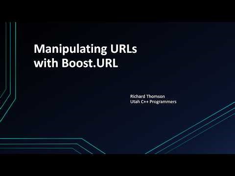 Manipulating URLs with Boost URL