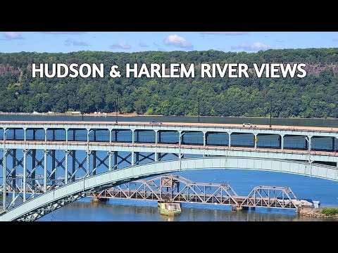 🔴LIVE NYC CAM🚆Amtrak + Hudson & Harlem River Views + ASMR Ambient Sounds