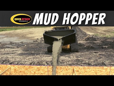 Quick Attach® Mud Hopper™ Skid Steer Concrete Bucket Attachment