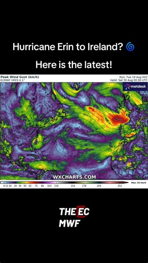 The latest on Hurricane Erin and its potential impacts to Ireland!Please Share and Repost to let people know as there is lots of messages and scaremongering! | Weather Alerts Ireland