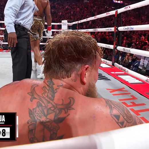 🥊 THE MOMENT ANTHONY JOSHUA KNOCKED JAKE PAUL OUT! #JakeJoshua | Netflix