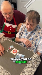 11K views · 251 reactions | Join us as we unwrap a heartwarming Christmas gift from Heather! We examine adorable handmade keychains, a snowman, and a sweet card. Discover the touching message inside and share in our joy and gratitude for this thoughtful present! #ChristmasGifts #ChristmasGifts #Heartwarming #HandmadeGifts #AutisticFriend #ChristmasCard #Snowman #Keychains #GiftUnboxing #ElderlyCouple #ThoughtfulGifts | I'm Betty | Facebook