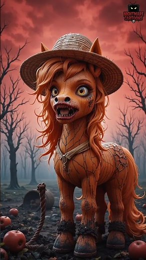 My little Pony 🐎 in nightmare mood ☠️🖤#horror #monster #creepy #scary #disney #fyp #shorts #cartoon