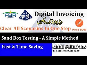 FBR Digital Invoicing || Sandbox Testing Scenarios By One Quick & Fast Method #fbr #einvoicing