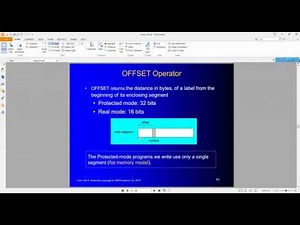 Assembly Language | Data Related Operators