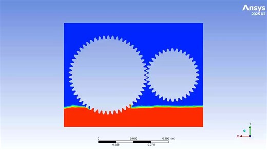 【全网首发】Fluent齿轮泵甩油困油内部泄漏UDF动网格+VOF多相流及力学行为答疑指导教学视频