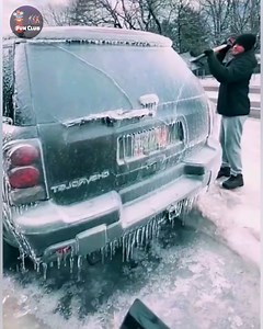 Winter Wonderland: Decoding the Secrets of Hard Rime and Hoarfrost on Roads and Cars.😲😱 #iceroadsafety #winterdrivingtech #coldclimatesolutions | Fun club