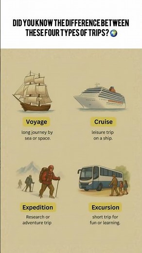 Voyage vs Cruise vs Expedition vs Excursion — What’s the Difference?