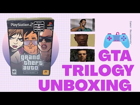 GTA Trilogy Unboxing & Gameplay (GTA III, Vice City, San Andreas) PS2 4K